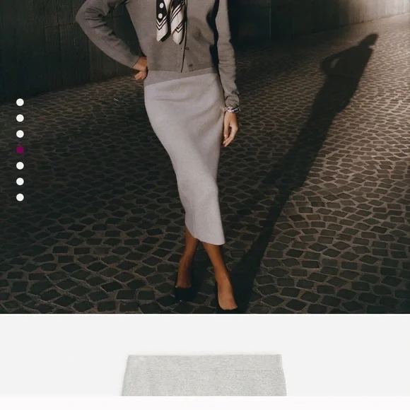 J. Crew Gray sweater tube Skirt Sleek and Sophisticated - Picture 4 of 6